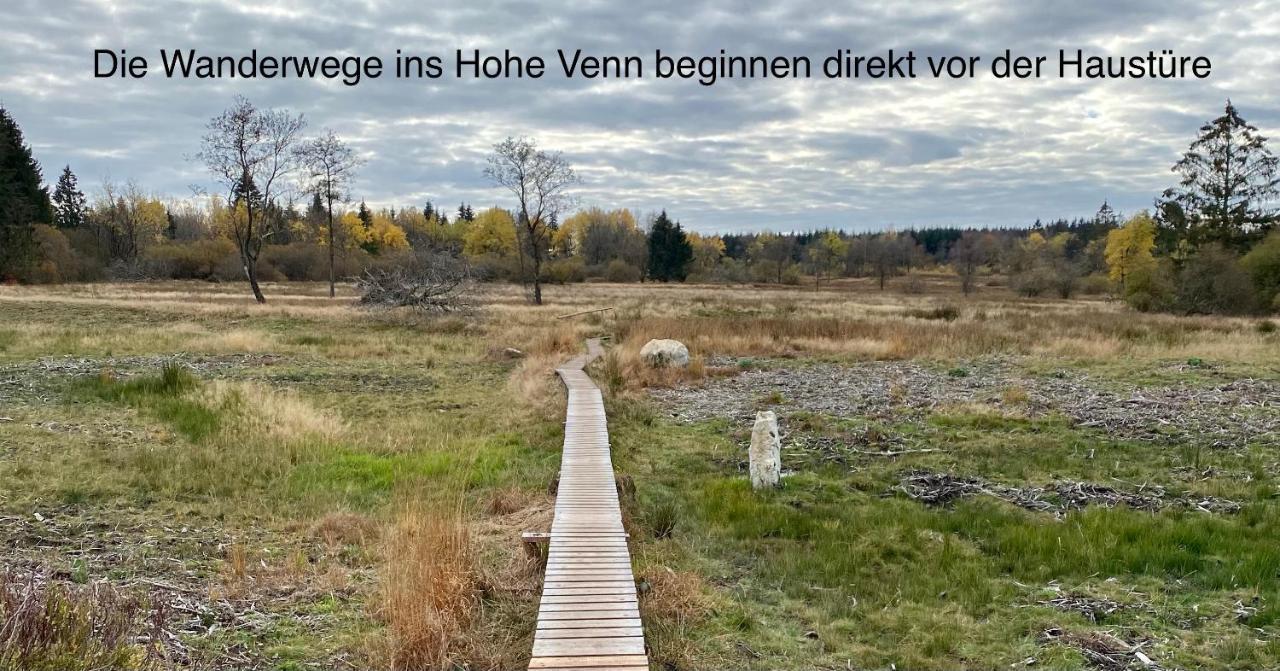 Hof Vierzehnender Im Hohen Venn - 70Qm Maisonette - 2 Schlafzimmer - Wohnkueche - Balkon Mit Grill - Monschau - Eifel - Hunde Willkommen - Islandpferde Eksteriør bilde